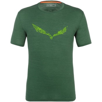 Oblačila Moški Majice & Polo majice Salewa Pure Hardware Merino Men's T-Shirt 28384-5320 Zelena