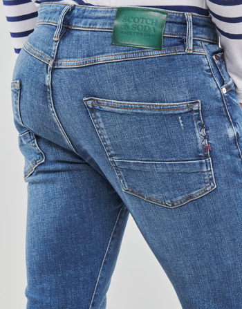 Scotch & Soda Singel Slim Tapered Jeans In Organic Cotton  Blue Shift Modra