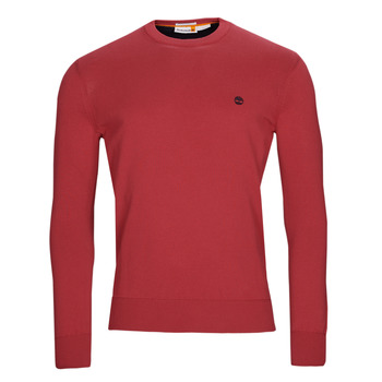 Oblačila Moški Puloverji Timberland LS Wiliams river cotton YD crew sweater Rdeča