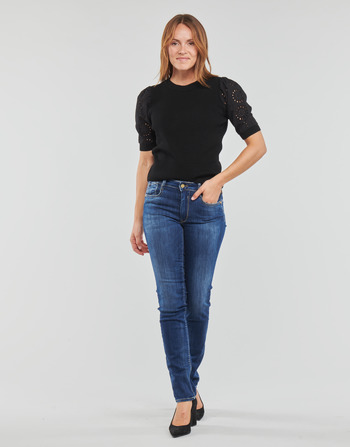 Oblačila Ženske Jeans straight Le Temps des Cerises PULP HIGH CASAL Modra
