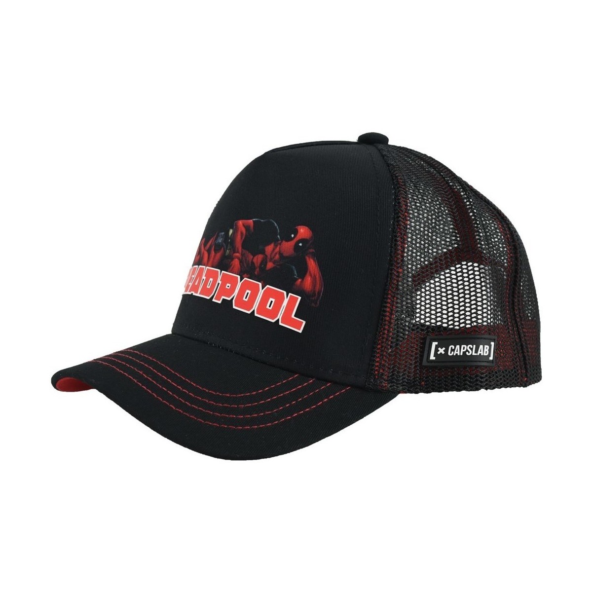 Tekstilni dodatki Kape s šiltom Capslab Marvel Deadpool Črna