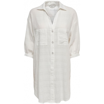 Oblačila Ženske Topi & Bluze Only Shirt Naja S/S - Bright White Bela