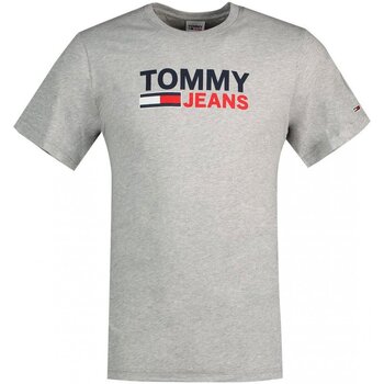 Oblačila Moški Majice s kratkimi rokavi Tommy Jeans DM0DM15379 Siva