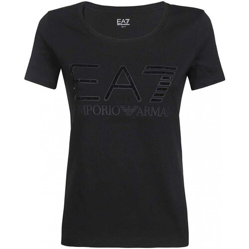 Oblačila Ženske Majice & Polo majice Emporio Armani EA7 3LTT46 TJFVZ Črna