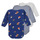 Oblačila Dečki Pižame & Spalne srajce Petit Bateau LOT 3 BODY Večbarvna