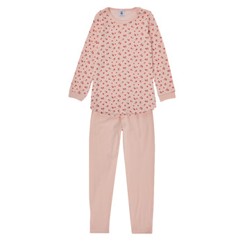 Oblačila Deklice Pižame & Spalne srajce Petit Bateau CAGETTE Rožnata / Rdeča