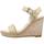 Čevlji  Ženske Sandali & Odprti čevlji Tommy Hilfiger SHINY TOUCHES HIGH WEDGE Bež