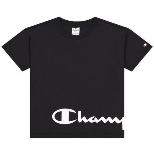 Oblačila Ženske Majice s kratkimi rokavi Champion Crewneck Tshirt Črna