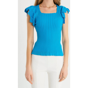 Oblačila Ženske Topi & Bluze Robin-Collection 133046543 Modra