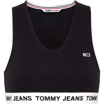 Oblačila Ženske Majice & Polo majice Tommy Jeans TOP NEGRO MUJER   DW0DW13830 Črna