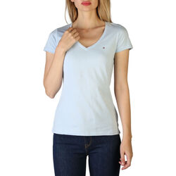 Oblačila Ženske Majice s kratkimi rokavi Tommy Hilfiger - xw0xw01641 Modra
