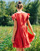 Oblačila Ženske Kratke obleke Céleste DAHLIA Rdeča