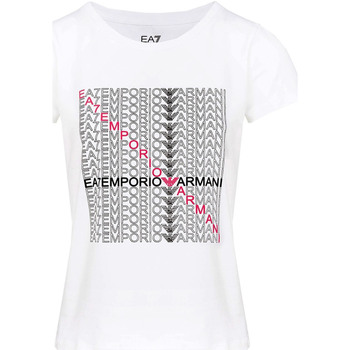 Oblačila Ženske Majice & Polo majice Ea7 Emporio Armani 3LTT22 TJFKZ Bela