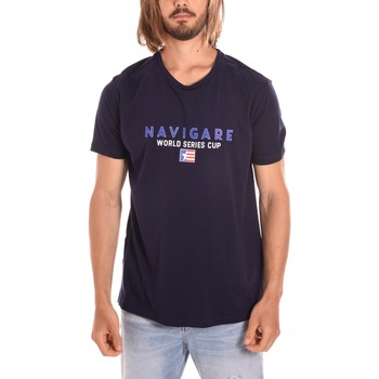 Oblačila Moški Majice & Polo majice Navigare NVSS223119 Modra