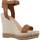 Čevlji  Ženske Sandali & Odprti čevlji Tommy Hilfiger ELEVATED SIGNATURE WEDGE Kostanjeva