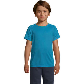 Oblačila Otroci Majice s kratkimi rokavi Sols Camiseta niño manga corta Modra