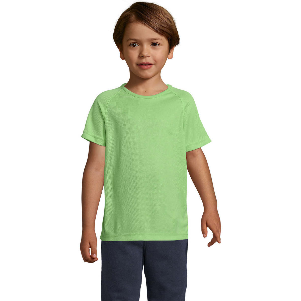 Oblačila Otroci Majice s kratkimi rokavi Sols Camiseta niño manga corta Zelena