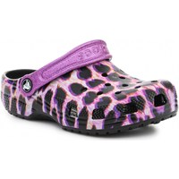 Čevlji  Deklice Sandali & Odprti čevlji Crocs Animal Print Clog Kids 207600-83G Večbarvna