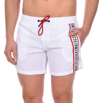 Oblačila Moški Kopalke / Kopalne hlače Bikkembergs BKK1MBS01-WHITE-RED Večbarvna