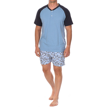 Oblačila Moški Pižame & Spalne srajce J And J Brothers JJBCH5700 Modra