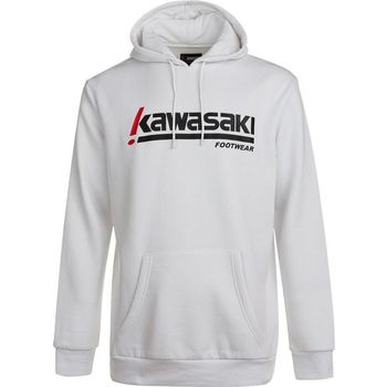 Oblačila Moški Puloverji Kawasaki Killa Unisex Hooded Sweatshirt K202153 1002 White Bela