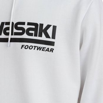 Kawasaki Killa Unisex Hooded Sweatshirt K202153 1002 White Bela