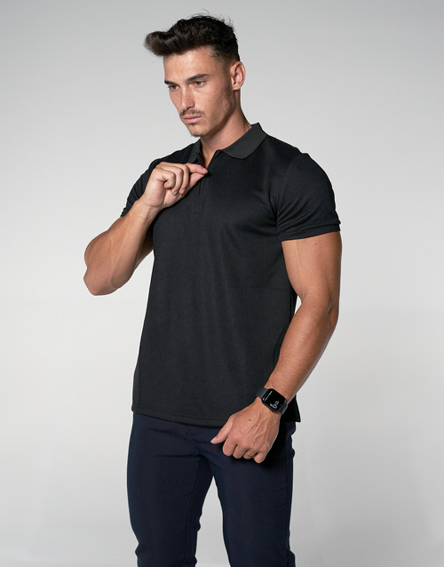 THEAD. AXEL POLO SHIRT Črna