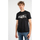 Oblačila Moški Majice s kratkimi rokavi Les Hommes LLT202-717P | Round Neck T-Shirt Črna