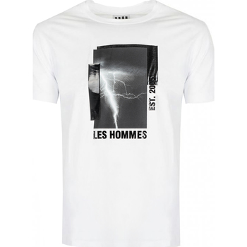 Oblačila Moški Majice s kratkimi rokavi Les Hommes  Bela