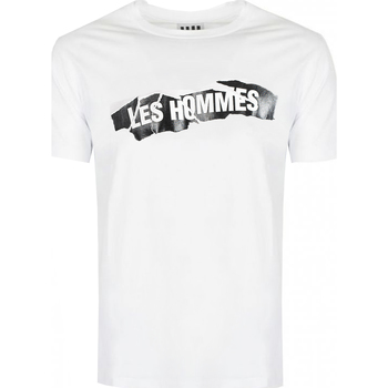 Oblačila Moški Majice s kratkimi rokavi Les Hommes  Bela