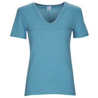 Oblačila Ženske Majice s kratkimi rokavi Petit Bateau A070N01 Modra