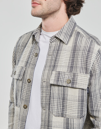 Only & Sons  ONSSCOTT LS CHECK FLANNEL OVERSHIRT 4162 Črna