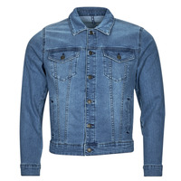 Oblačila Moški Jeans jakne Only & Sons  ONSCOIN MID. BLUE 4333 JACKET Modra