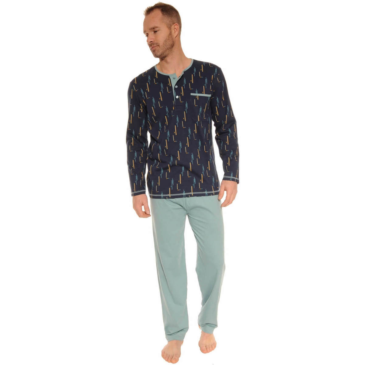 Oblačila Moški Pižame & Spalne srajce Christian Cane BONIFACE Modra