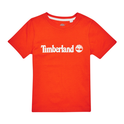 Oblačila Dečki Majice s kratkimi rokavi Timberland T25T77 Rdeča