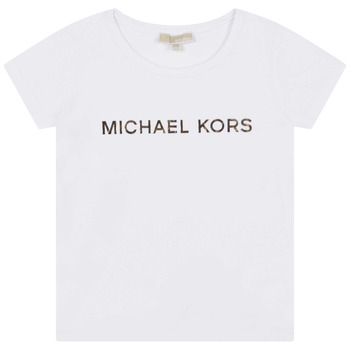 Oblačila Deklice Majice s kratkimi rokavi MICHAEL Michael Kors  Bela