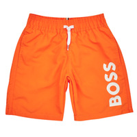 Oblačila Dečki Kratke hlače & Bermuda BOSS J24846-401-J Oranžna