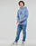 Oblačila Moški Puloverji Calvin Klein Jeans MONOLOGO REGULAR HOODIE Modra