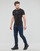 Oblačila Moški Majice s kratkimi rokavi Calvin Klein Jeans TRANSPARENT STRIPE LOGO TEE Črna