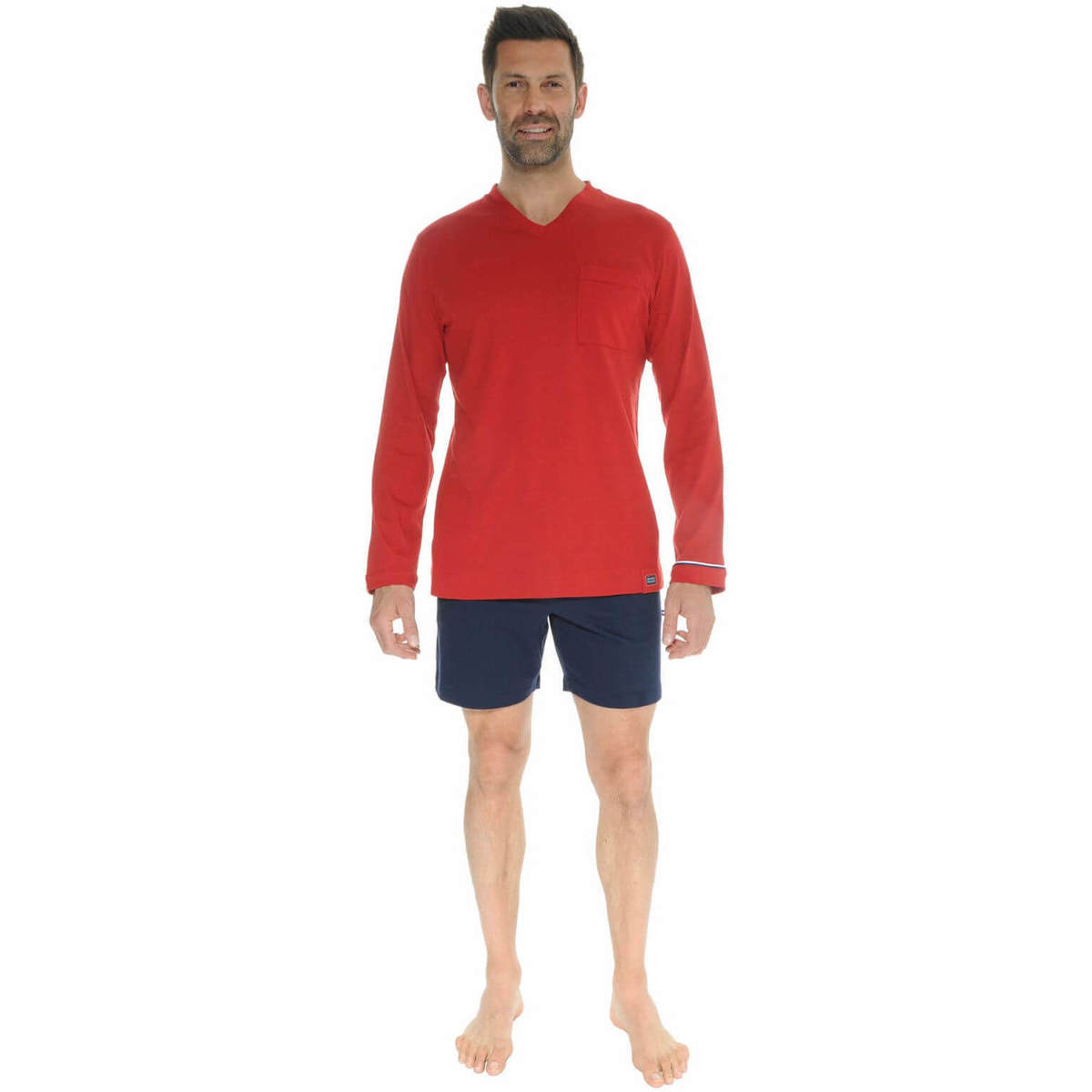 Oblačila Moški Pižame & Spalne srajce Le Pyjama Français AMBIERLE Rdeča