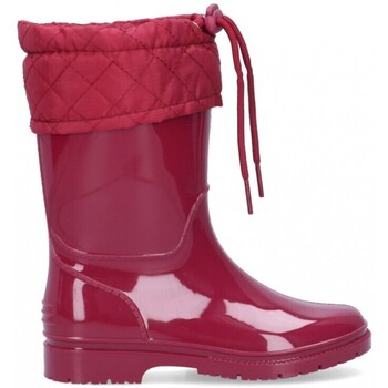Čevlji  Deklice škornji za dež  Bubble 66053 Rožnata