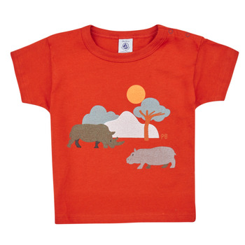 Oblačila Otroci Majice s kratkimi rokavi Petit Bateau FAON Oranžna