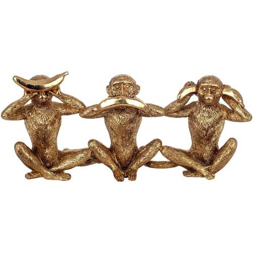 Dom Kipci in figurice Signes Grimalt Slika Opice Pozlačena