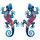 Dom Kipci in figurice Signes Grimalt Ornament Stene Lagartija 2Uni. Modra