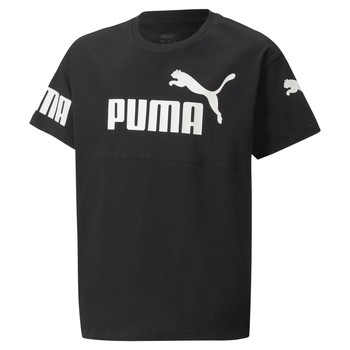 Oblačila Dečki Majice s kratkimi rokavi Puma PUMA POWER Črna
