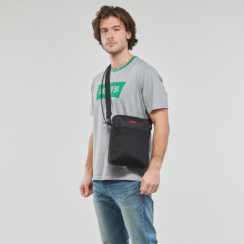 Levi's DUAL STRAP NORTH-SOUTH CROSSBODY Črna