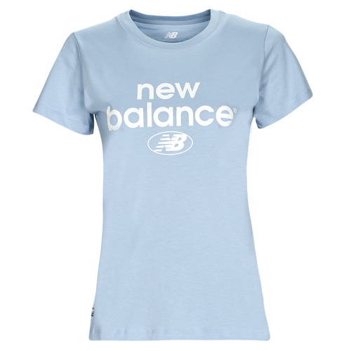 Oblačila Ženske Majice s kratkimi rokavi New Balance Essentials Graphic Athletic Fit Short Sleeve Modra