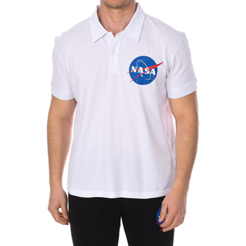Oblačila Moški Polo majice kratki rokavi Nasa NASA16PO-WHITE Bela