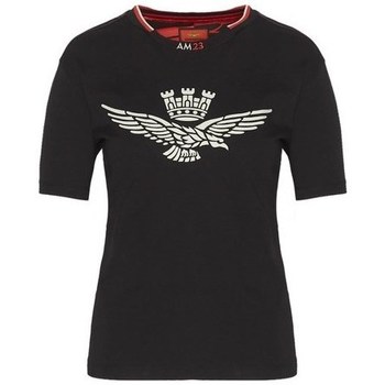 Oblačila Ženske Majice s kratkimi rokavi Aeronautica Militare TS2034DJ4960101 Črna