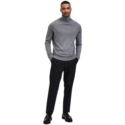 Selected Town Merino - Titanium Siva